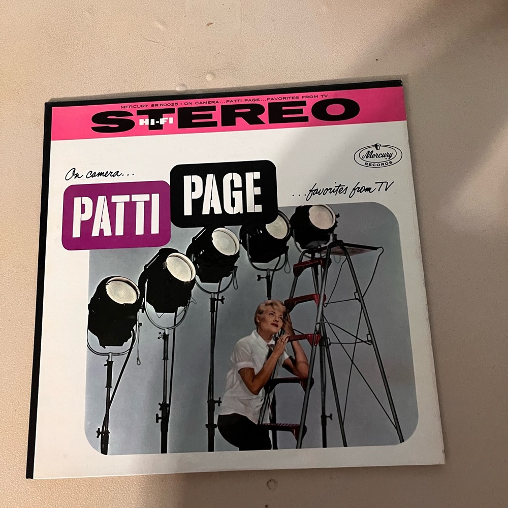 💜 Patti Page On Camera Vinyl Album